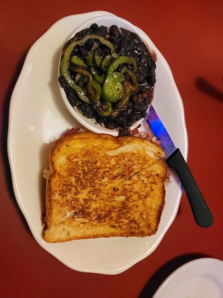 Ruben with Rice and Beans